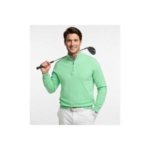 Callaway 1/4 Zip Sweater Men's Mantis Green S 100% Cashmere Pullover Embroidery